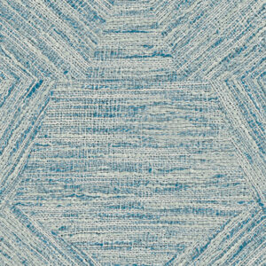 Arte Antigua Pentagono behang in kleur Turquoise (33048) - Product close-up