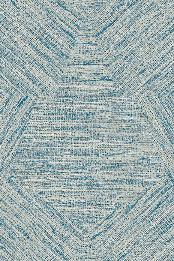 Arte Antigua Pentagono behang in kleur Turquoise (33048) - Product close-up