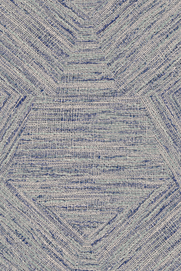 Arte Antigua Pentagono behang in kleur Denim (33049) - Product close-up