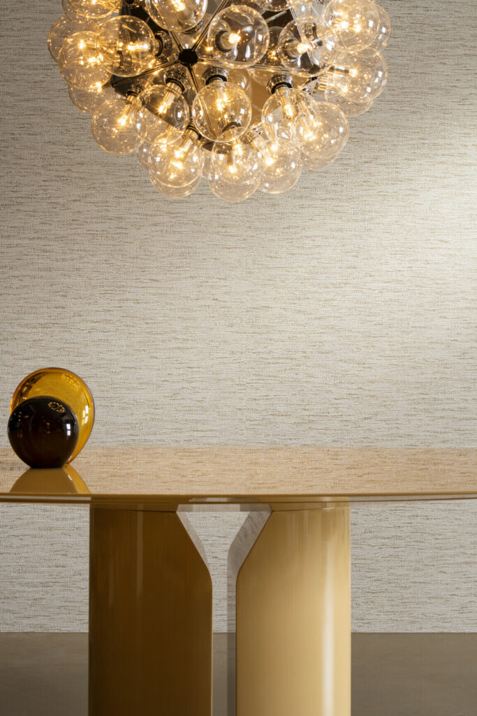 Arte Antigua Ritorto behang in kleur Latte (33054) - Interieur impressie