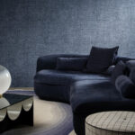 Arte Antigua Tintura behang in kleur Indigo (33027) - Interieur impressie