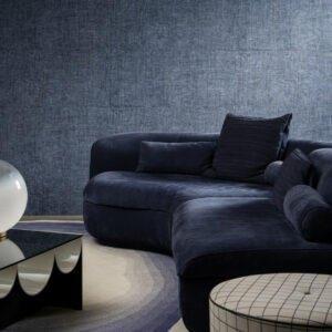 Arte Antigua Tintura behang in kleur Indigo (33027) - Interieur impressie