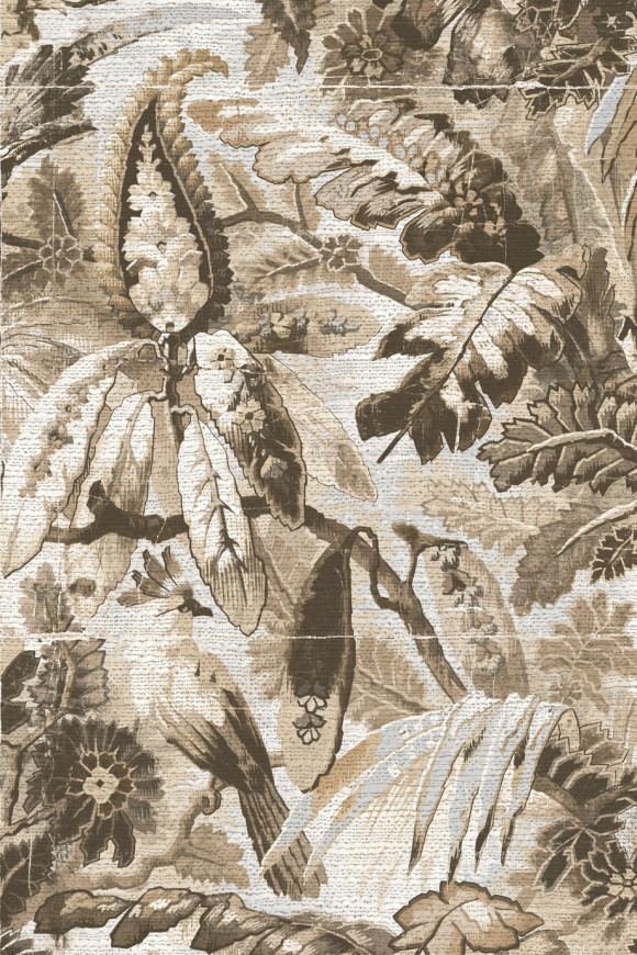 Arte Antigua Tropicali behang in kleur Linen Silver (33002) - Product close-up