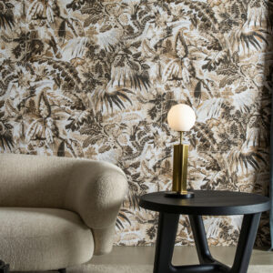 Arte Antigua Tropicali behang in kleur Linen Silver (33002) - Interieur impressie
