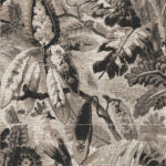 Arte Antigua Tropicali behang in kleur Black Sepia (33003) - Product close-up