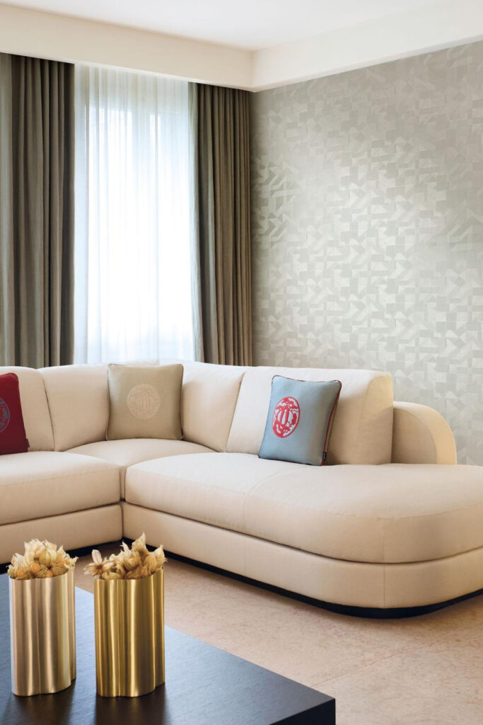 Arte Graphic elements 3 Honshu behang in kleur G1A8010 (G1A8010) - Interieur impressie