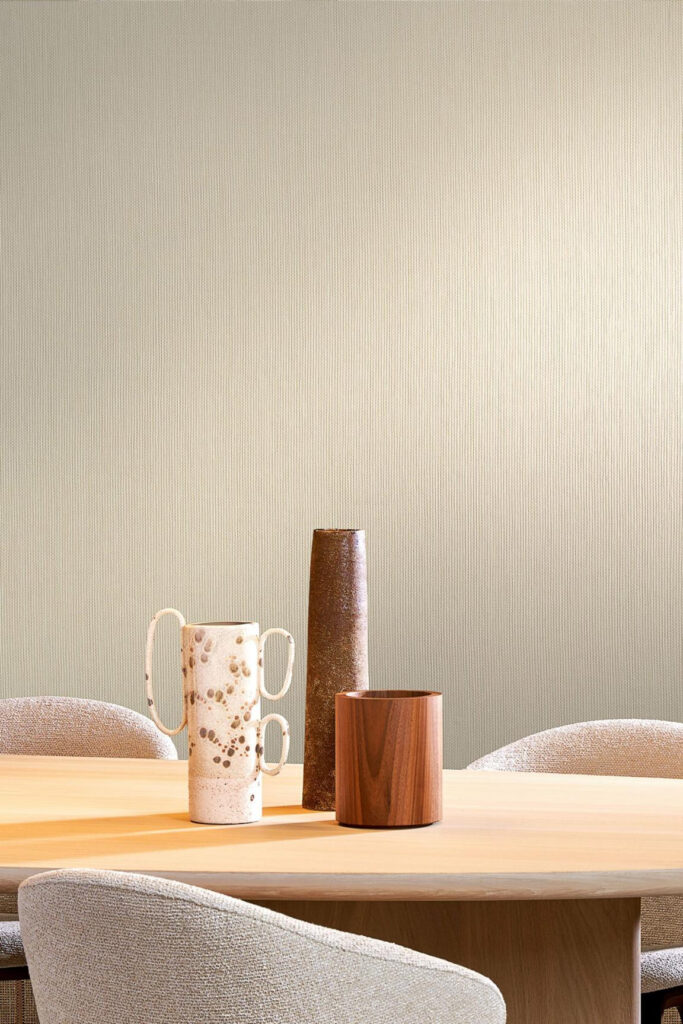 Arte Arte contract Arundo behang in kleur Pale Olive (67748) - Interieur impressie