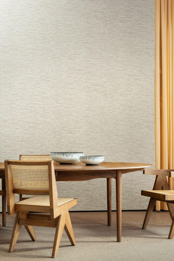 Arte Arte contract Bouclette behang in kleur Nutmeg (67773) - Interieur impressie