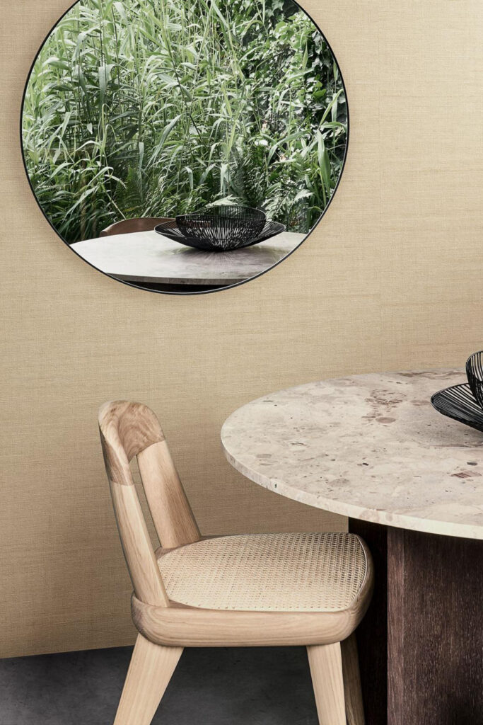 Arte Arte contract Flemish flax behang in kleur Linen (67723) - Interieur impressie