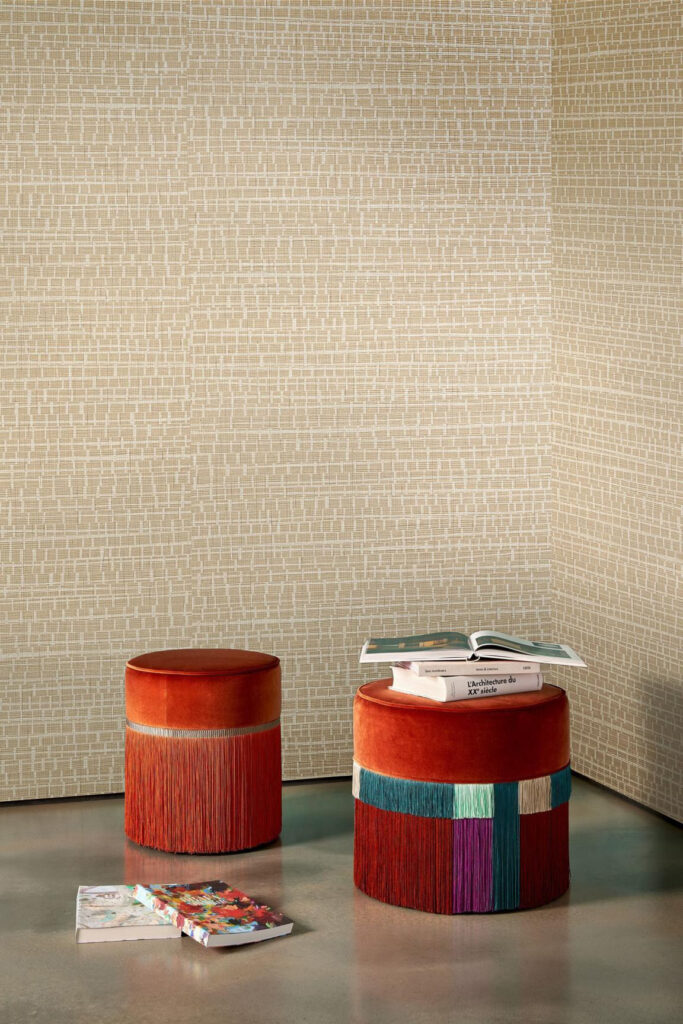 Arte Arte contract Madagascar behang in kleur Abaca Beige (67792) - Interieur impressie