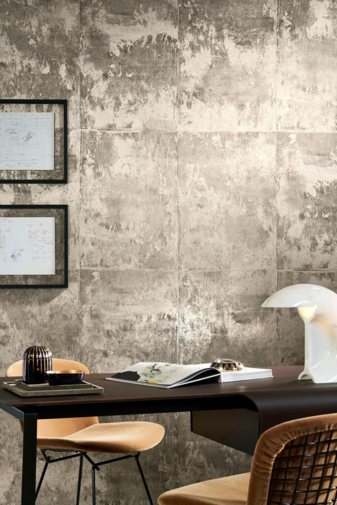 Arte Arte contract Mercury behang in kleur Dove Grey (67710) - Interieur impressie