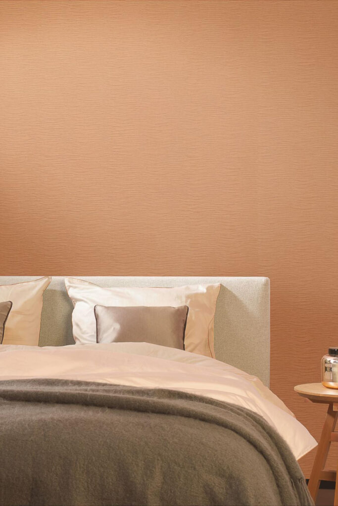 Arte Arte contract Sand waves behang in kleur Peach (67765) - Interieur impressie