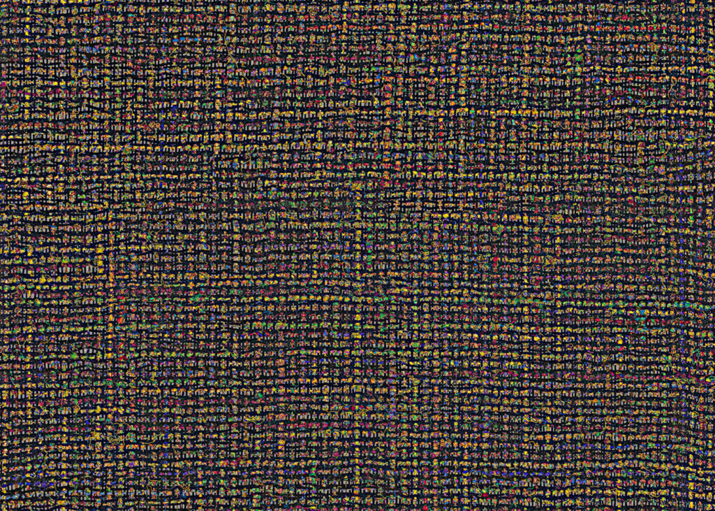 Arte Atelier 1 Mademoiselle tweed behang (AT32) - Sfeerbeeld