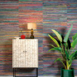 Arte Atelier 1 Rainbow raj behang in kleur AT41 (AT41) - Interieur impressie