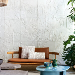 Arte Babylon Between rivers behang in kleur Cream (97000) - Interieur impressie