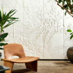 Arte Babylon Between rivers behang in kleur Ecru (97001) - Interieur impressie