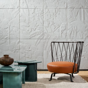 Arte Babylon Between rivers behang in kleur Feather (97002) - Interieur impressie