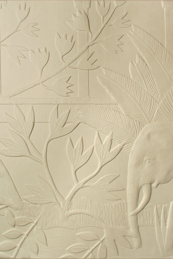 Arte Babylon Between rivers behang in kleur Rattan (97003) - Product close-up