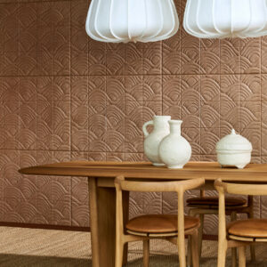 Arte Babylon Terracotta behang in kleur Almond (97013) - Interieur impressie