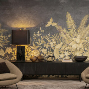 Arte Birds of paradise Barrabands garden behang in kleur BOP701 (BOP701) - Interieur impressie