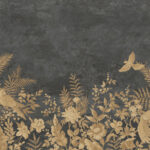 Arte Birds of paradise Barrabands garden behang in kleur BOP701 (BOP701) - Product close-up