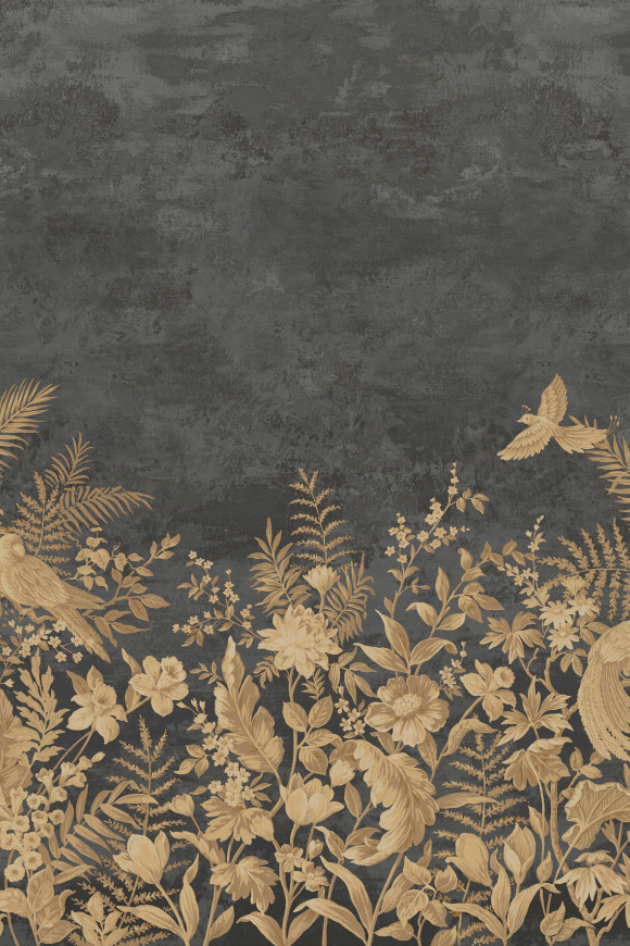 Arte Birds of paradise Barrabands garden behang in kleur BOP701 (BOP701) - Product close-up