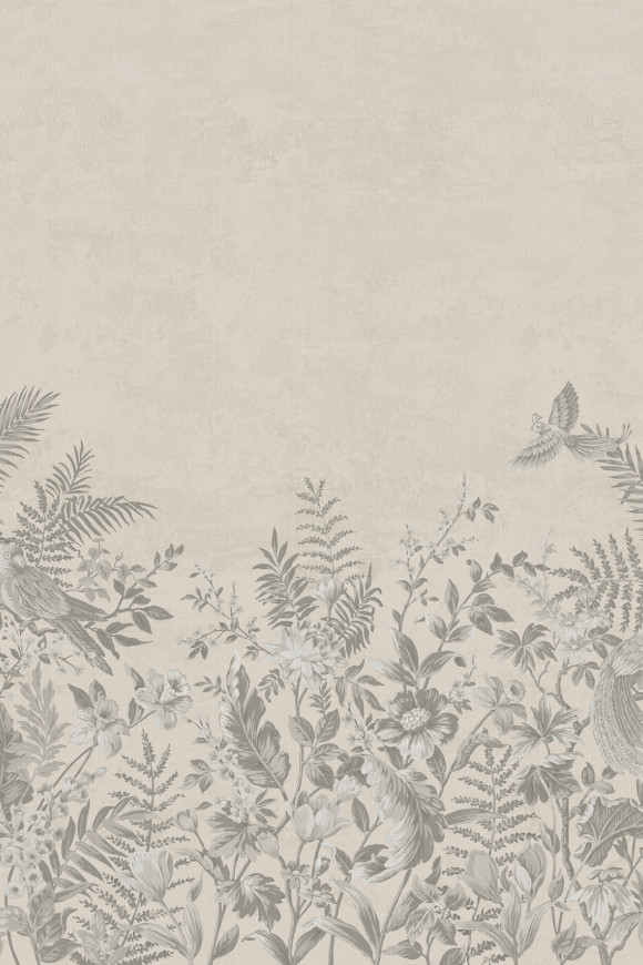 Arte Birds of paradise Barrabands garden behang in kleur BOP702 (BOP702) - Product close-up