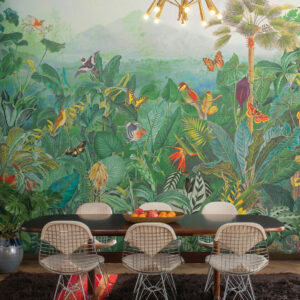 Arte Birds of paradise The tropics behang in kleur BOP401 (BOP401) - Interieur impressie