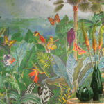 Arte Birds of paradise The tropics behang in kleur BOP401 (BOP401) - Interieur impressie