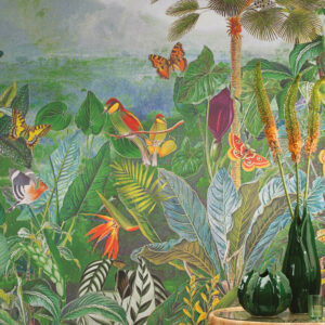 Arte Birds of paradise The tropics behang in kleur BOP401 (BOP401) - Interieur impressie