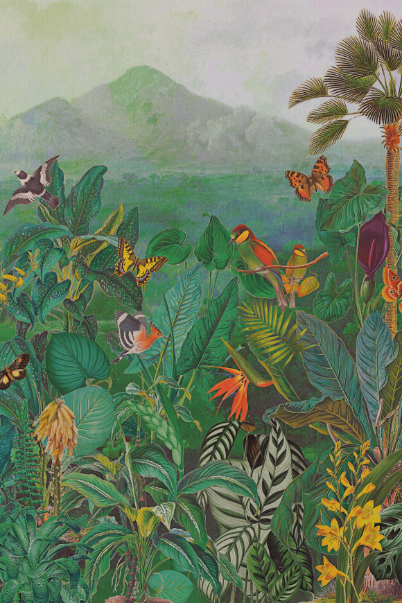 Arte Birds of paradise The tropics behang in kleur BOP401 (BOP401) - Product close-up