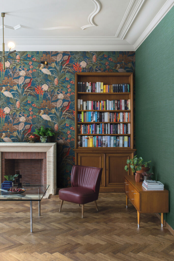 Arte Birds of paradise The wading birds behang in kleur BOP501 (BOP501) - Interieur impressie