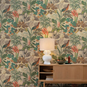 Arte Birds of paradise The wading birds behang in kleur BOP502 (BOP502) - Interieur impressie