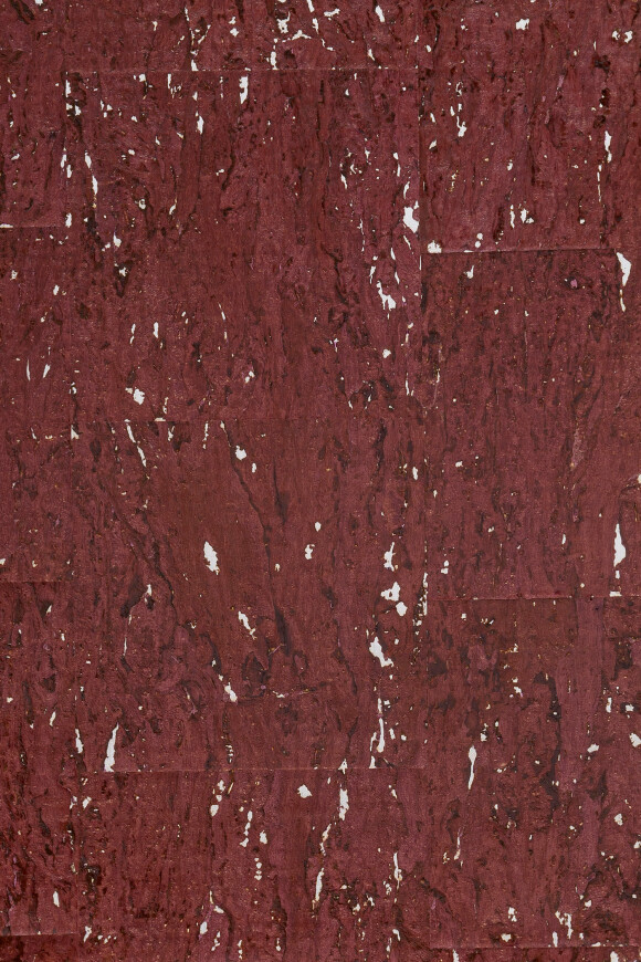 Arte Boutique Alentejo cork behang in kleur Burgundy (90590) - Product close-up