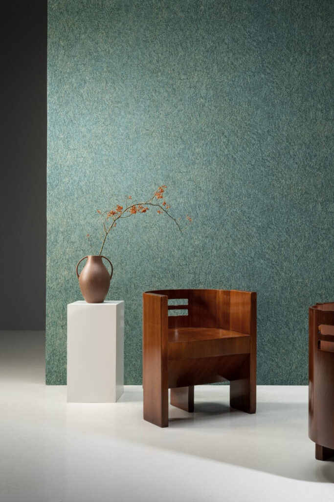 Arte Boutique Canyon behang in kleur Teal (90550) - Interieur impressie