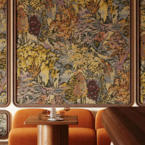 Arte Boutique Riverbank behang in kleur Autumn Gold (90517) - Interieur impressie