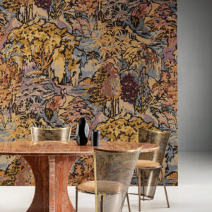 Arte Boutique Riverbank behang in kleur Autumn Gold (90517) - Interieur impressie