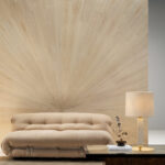 Arte Boutique Sunburst behang in kleur Natural (90510) - Interieur impressie