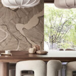 Arte Cafe society Amarante behang in kleur CS91 (CS91) - Interieur impressie