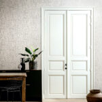 Arte Cameo Emaille behang in kleur Deep Taupe (66021) - Interieur impressie