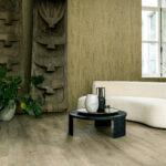 Arte Cameo Escama behang in kleur Moss Green (66030) - Interieur impressie