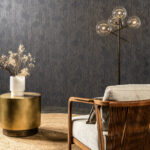 Arte Cameo Shibam behang in kleur Midnight Blue (66010) - Interieur impressie