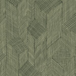 Arte Cameo Shibam behang in kleur Covert Green (66014) - Product close-up