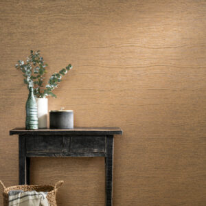 Arte Cameo Timber behang in kleur Copper (54040A) - Interieur impressie