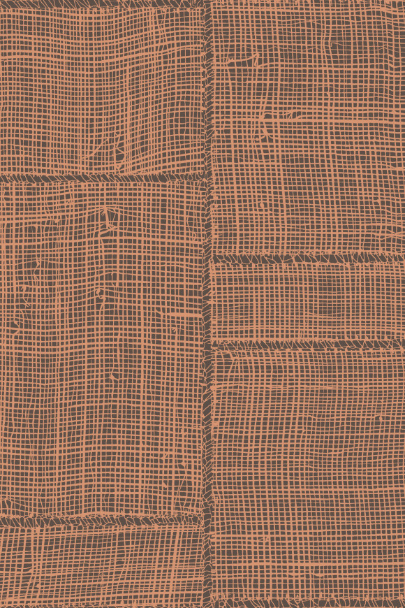 Arte Cameo Twine behang in kleur Ginger (66064) - Product close-up