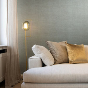 Arte Cantala Craft behang in kleur Winter Moss (48502) - Interieur impressie