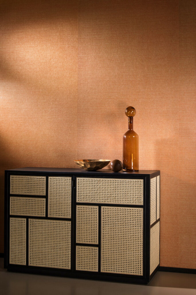Arte Cantala Craft behang in kleur Ginger (48507) - Interieur impressie