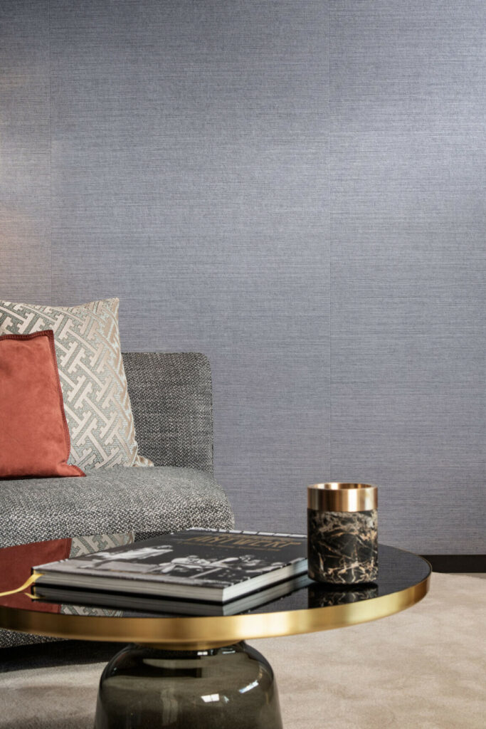 Arte Cantala Craft behang in kleur Lavender (48520) - Interieur impressie