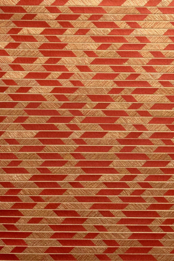 Arte Cantala Papyrus behang in kleur Fire Orange (48552) - Product close-up