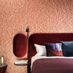 Arte Cantala Papyrus behang in kleur Fire Orange (48552) - Interieur impressie